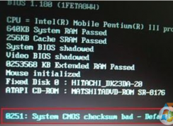 Win7ϵͳ0251:System CMOS checksum badĽ