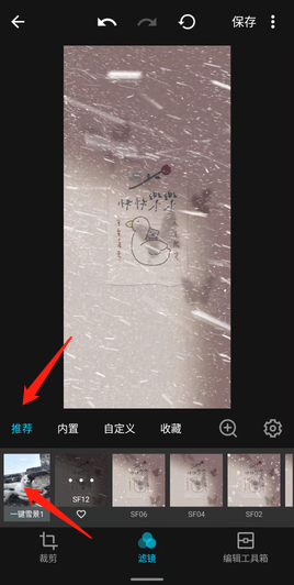 mix滤镜大师如何加雪花的滤镜2