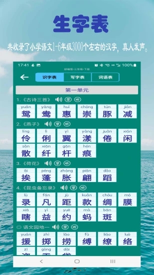 小学生字表软件