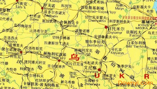 乌克兰地图超清版大图高清