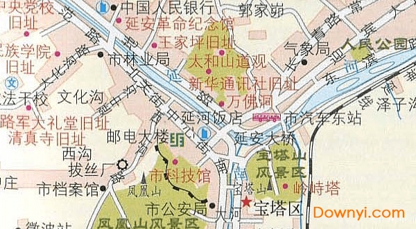 延安市地图全图高清版