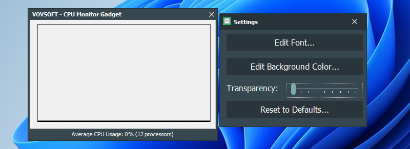 CPU Monitor Gadget(CPU检测)