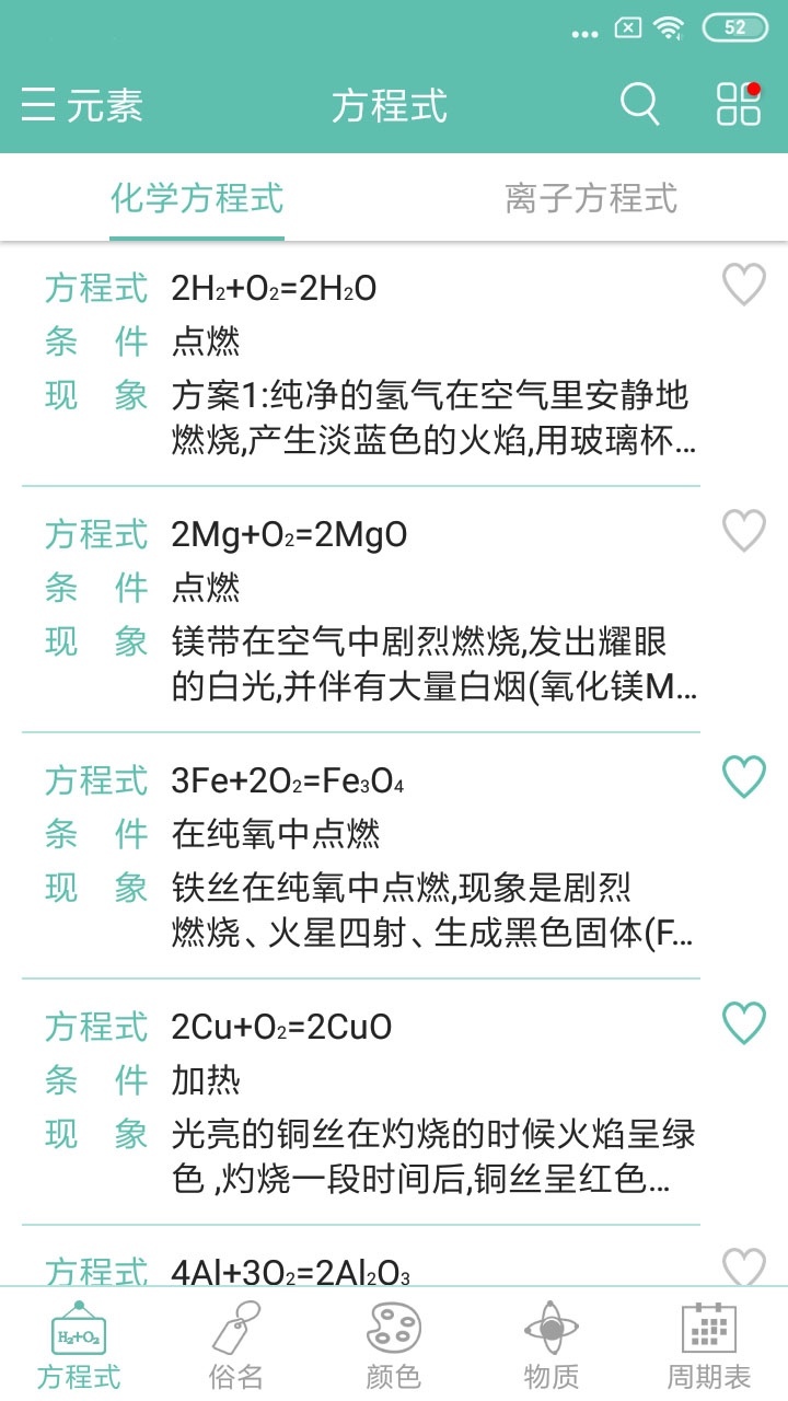 化学方程式2024