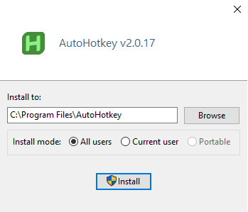 AutoHotkey纯净版