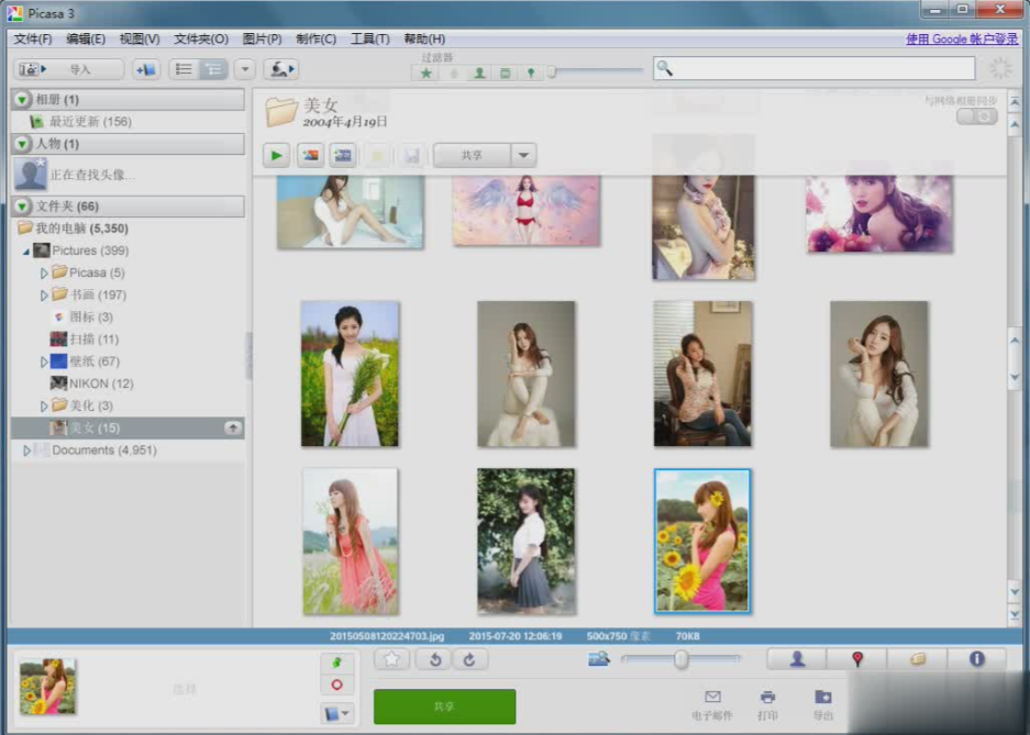 Google Picasa专业版图片快速浏览和管理软件