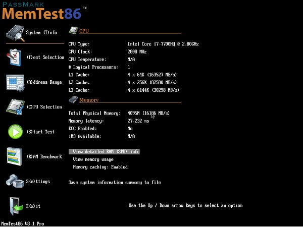 MemTest86官方版（电脑硬件测试软件）