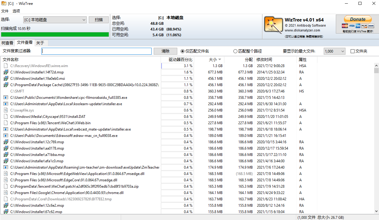 WizTree标准版