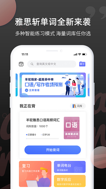 雅思单词斩纯净版