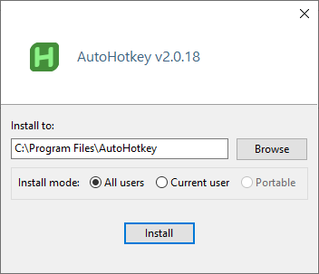 AutoHotkey(快捷键管理)