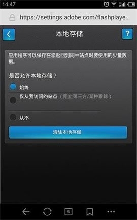 Flash Player Settings标准版