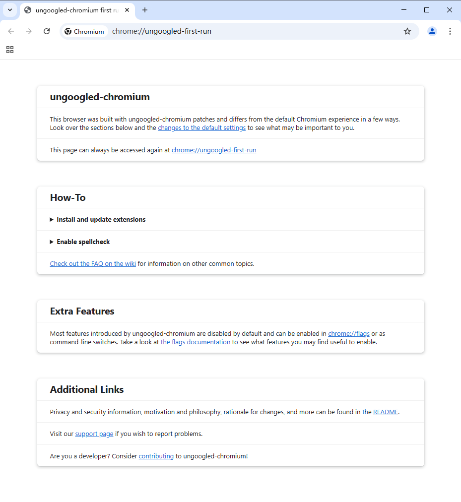 ungoogled-chromium(去谷歌化浏览器)