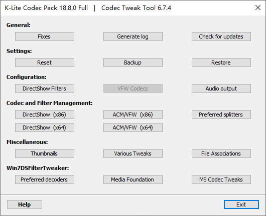 K-Lite Codec Pack(解码器包)